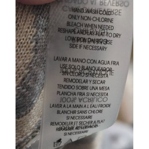 Calvin Klein Animal Print multicolor long sleeve sweater Women's size 1X - Picture 3 of 6